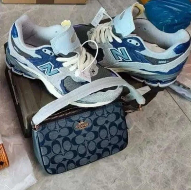 Fashion Shoes with Bag Set #COA