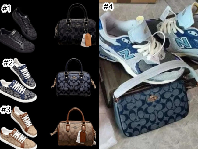 Fashion Shoes with Bag Set #COA