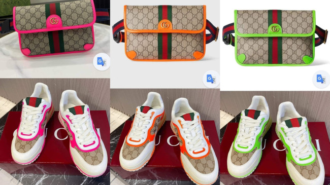 Fashion Shoes with Bag Set #GUI