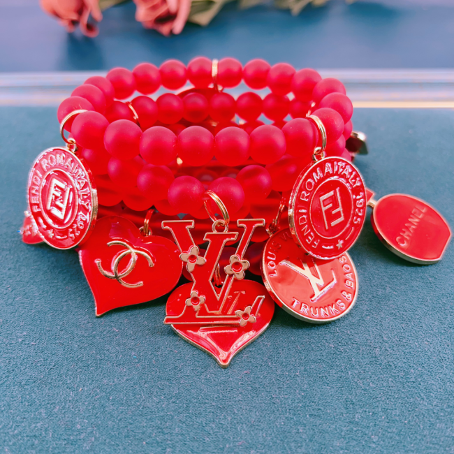 Fashion Bracelets with 3 Charms single bracelet