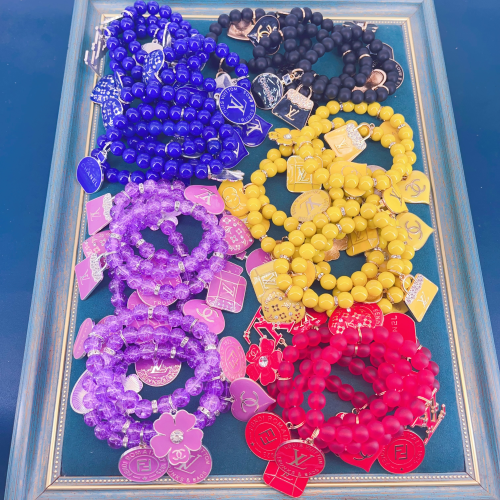 Fashion Bracelets with 3 Charms single bracelet