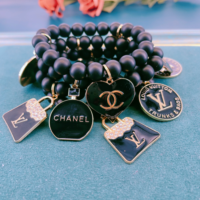 Fashion Bracelets with 3 Charms single bracelet