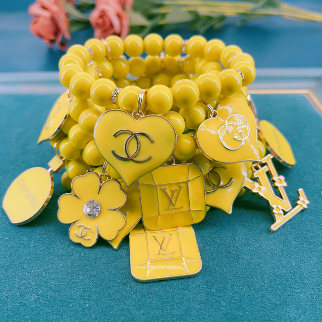 Fashion Bracelets with 3 Charms single bracelet