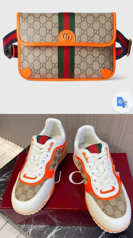 Fashion Shoes with Bag Set #GUI