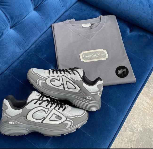 Fashion Men's Shoes with Shirt Set #DIO