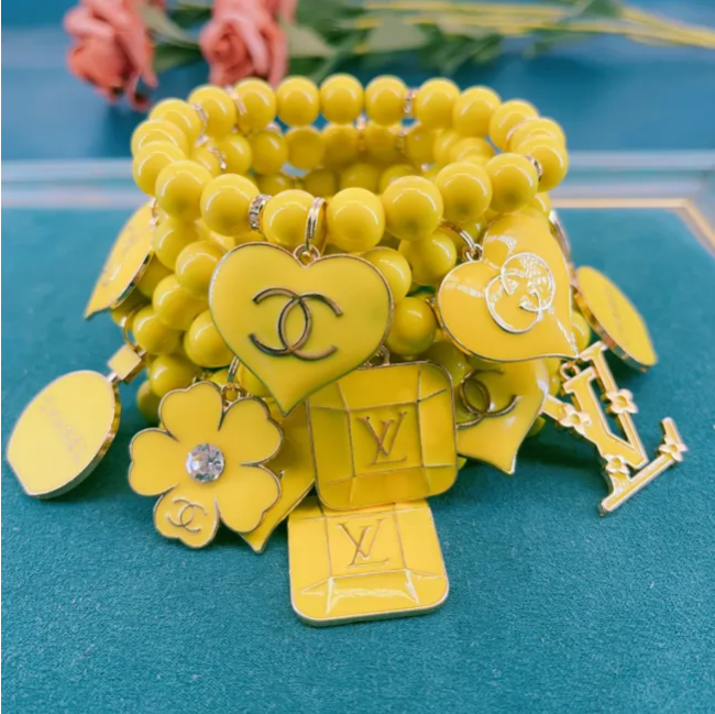 Fashion Bracelets with 3 Charms single bracelet