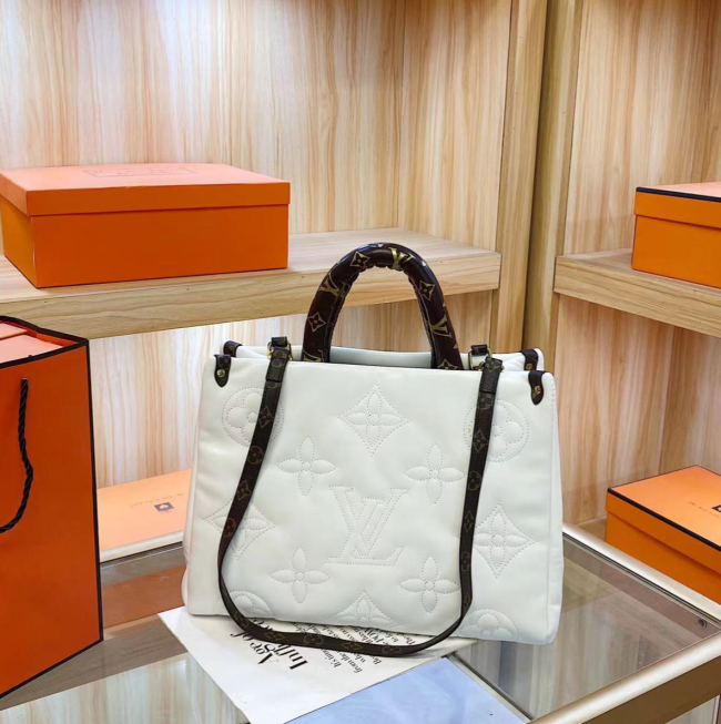  Women Fashion Big Tote Puffy Bag #LOV