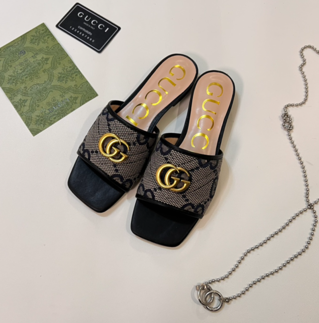 Women Fashion Slides with Box #GUI 