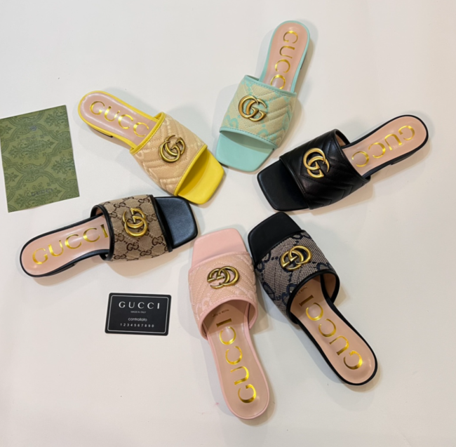 Women Fashion Slides with Box #GUI 