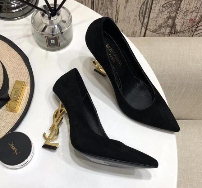 High Quality Velvet Heels with Box #YS