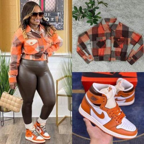 Fashion Shirt with Shoes Set #NIK