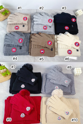 anada Goose Scarf Hat Gloves 3 pcs Set