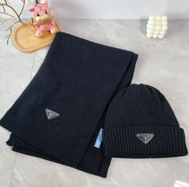 Fashion Scarf with Hat Set #CHN #DIO