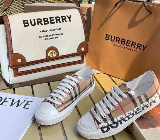 Fashion Shoes with Bag Set #BUR