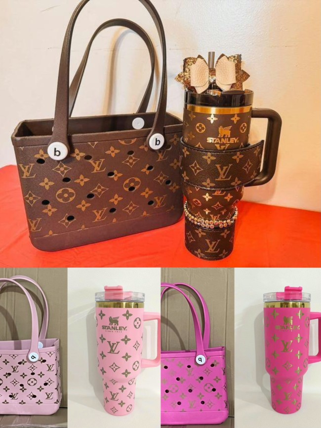 Fashion Bag with Cup Set Size 28*11*22cm #LOV