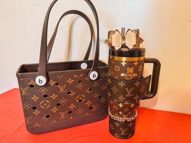 Fashion Bag with Cup Set Size 28*11*22cm #LOV