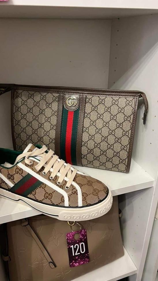 Fashion Shoes with Bag Set #GUI