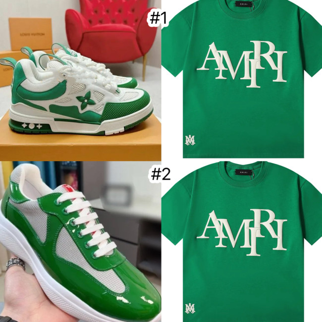 Fashion Shoes with Shirt Set #LOV