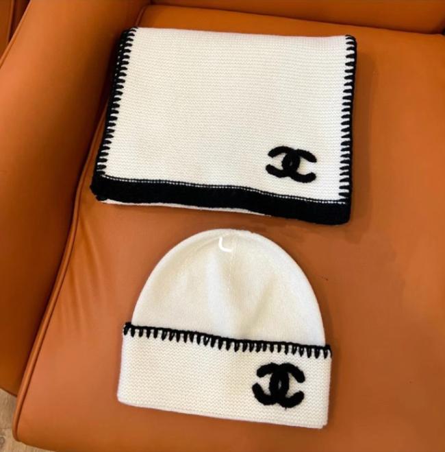 Fashion Hat with Scarf Set #CHN