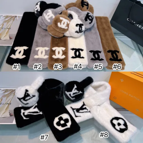 Fashion Scarf with Ear Clip Set #CHN #LOV