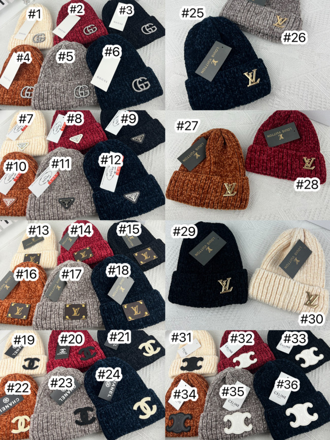 Fashion Knit Hat with Tags #GUI #LOV #CHN