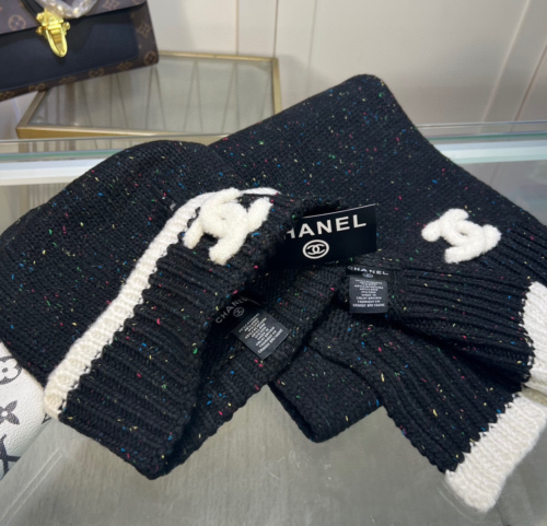 Fashion Wool Scarf with Hat Set  #CHN
