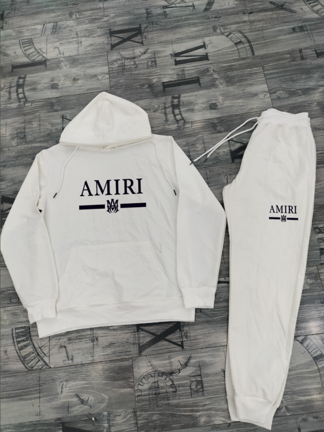 Fashion Amiri Hoodie Suit Set with Tags