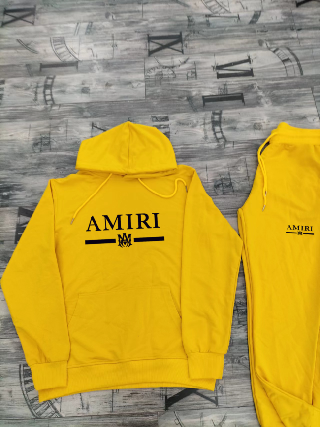 Fashion Amiri Hoodie Suit Set with Tags