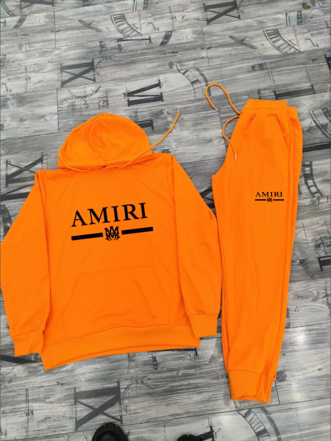 Fashion Amiri Hoodie Suit Set with Tags