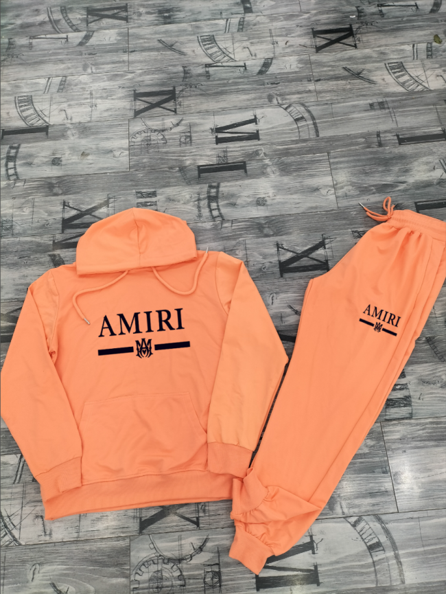 Fashion Amiri Hoodie Suit Set with Tags