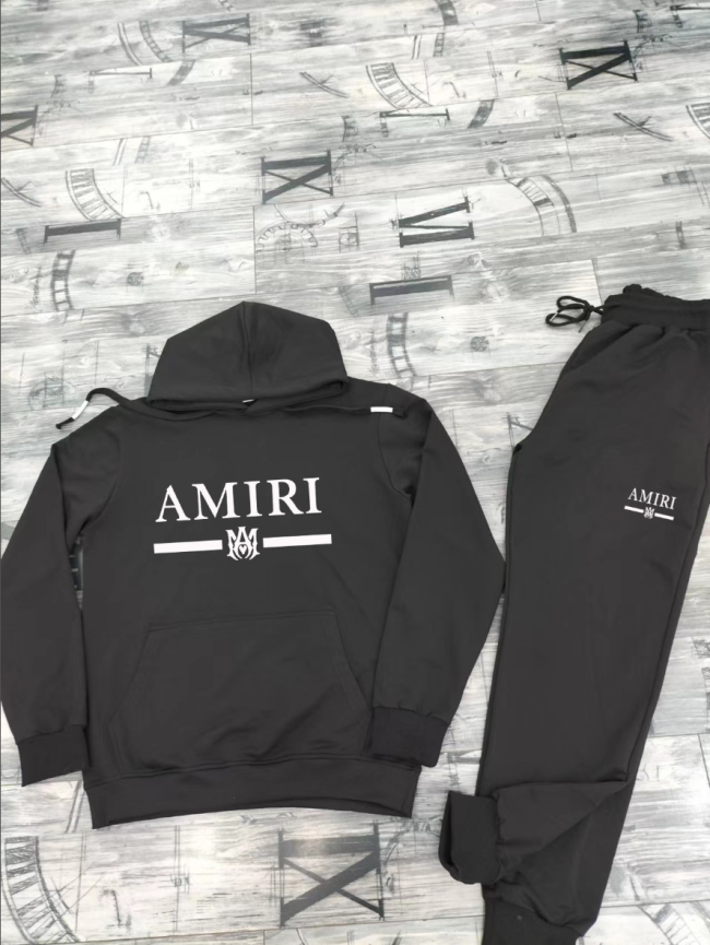 Fashion Amiri Hoodie Suit Set with Tags