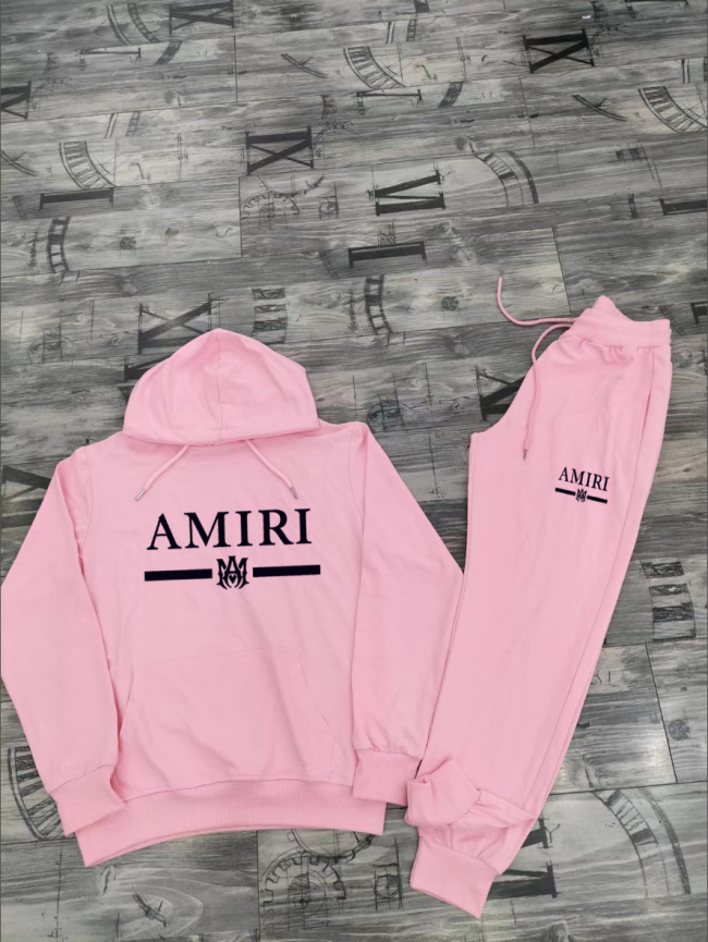Fashion Amiri Hoodie Suit Set with Tags