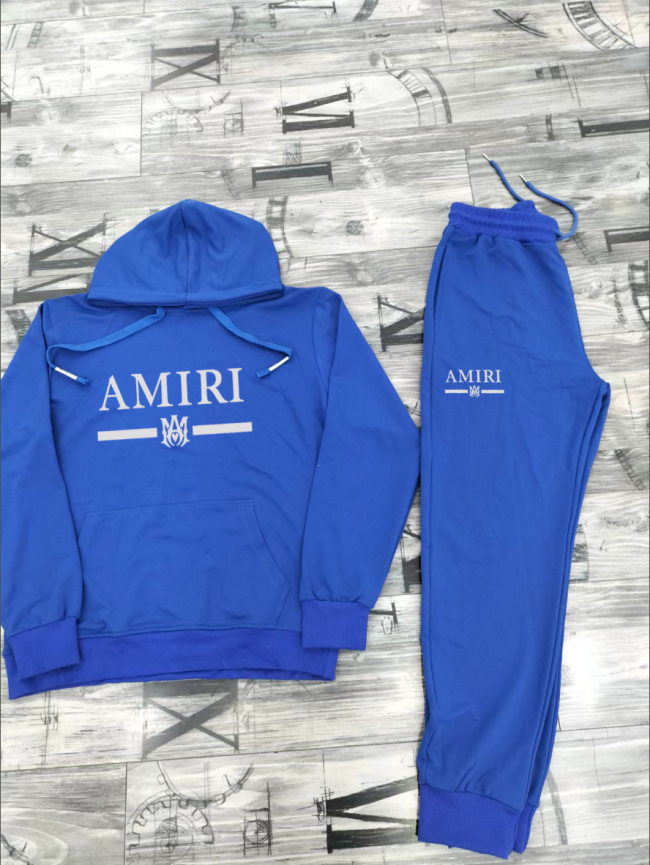 Fashion Amiri Hoodie Suit Set with Tags