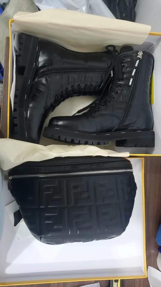 1 Set Fashion Boots & Bucket Bag Set #FEI