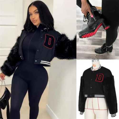 1 Set Fashion Casual Boots & Jacket Free Shipping #CL