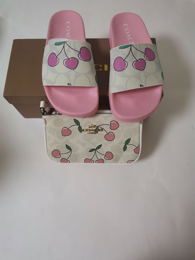 Fashion Slides with Bag Set #COA