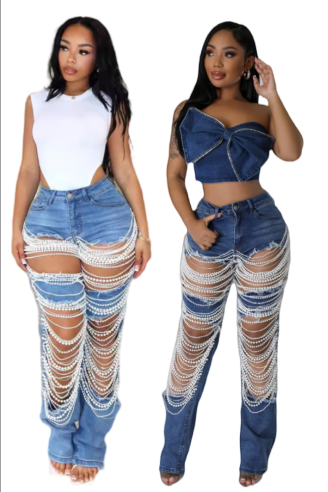 Fashion Women Jeans Size S-2XL #NOO