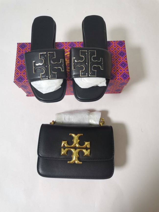 Fashion TB Slides with Bag Set #TB