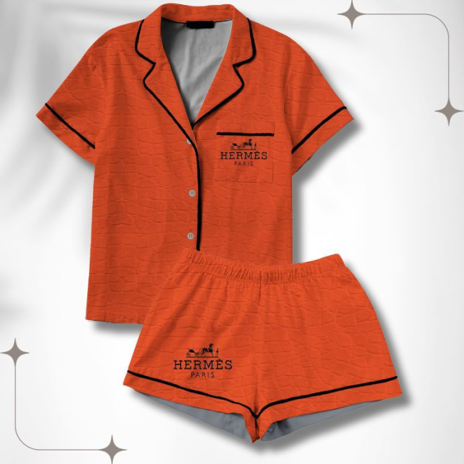 Fashion Pajama Silky Shorts Set #LOV