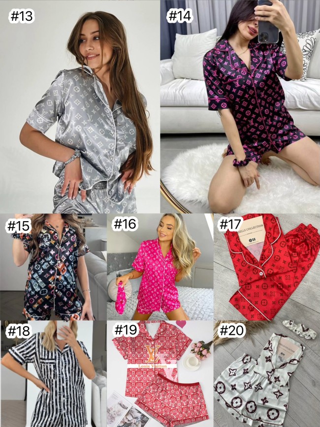 Fashion Pajama Silky Shorts Set #LOV