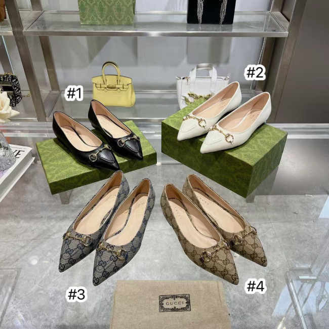 High Quality Flat Shoes with Box  #GUI