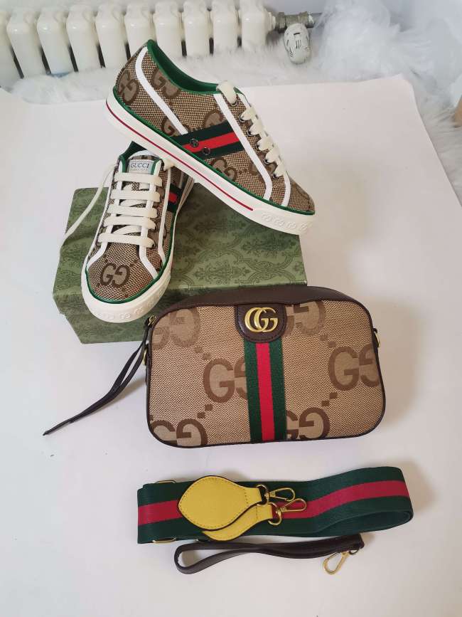 Fashion Shoes With Bag Set #GUI