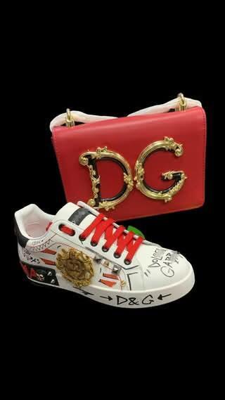 Fashion Shoes with Bag Set  #DG