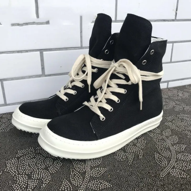 Rickowens Canvas Shoes with Box 