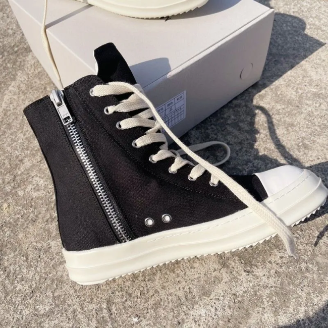 Rickowens Canvas Shoes with Box 