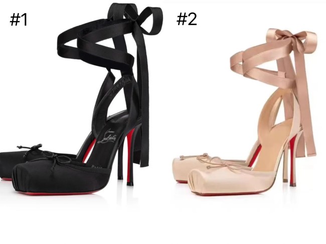 High Quality CL Heels with Box Heels height 10 cm