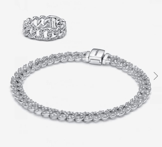 Quality Bracelets with Rings Set  #PAN