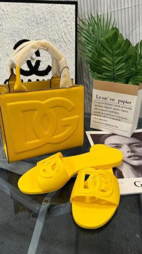 Fashion Slides with Bag Set #DG