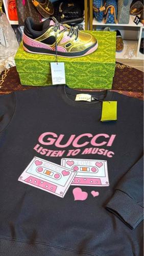 Quality Shoes with Sweatshirt Set #GUI