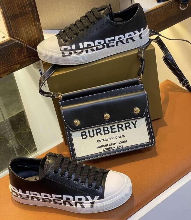 Fashion Shoes with Bag Set #BUR